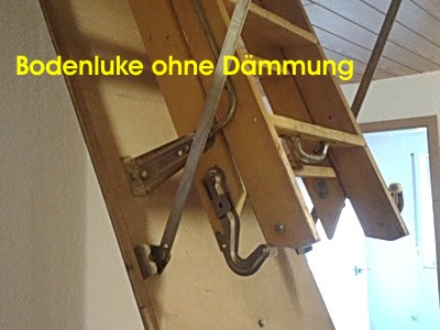 Fördermittelberatung Bodenluke ohne Dämmung